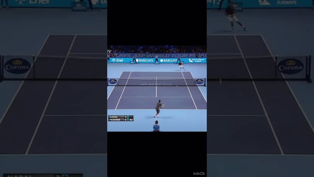 Roger Federer UNREAL Shot!! 🤯 #tennis #shorts