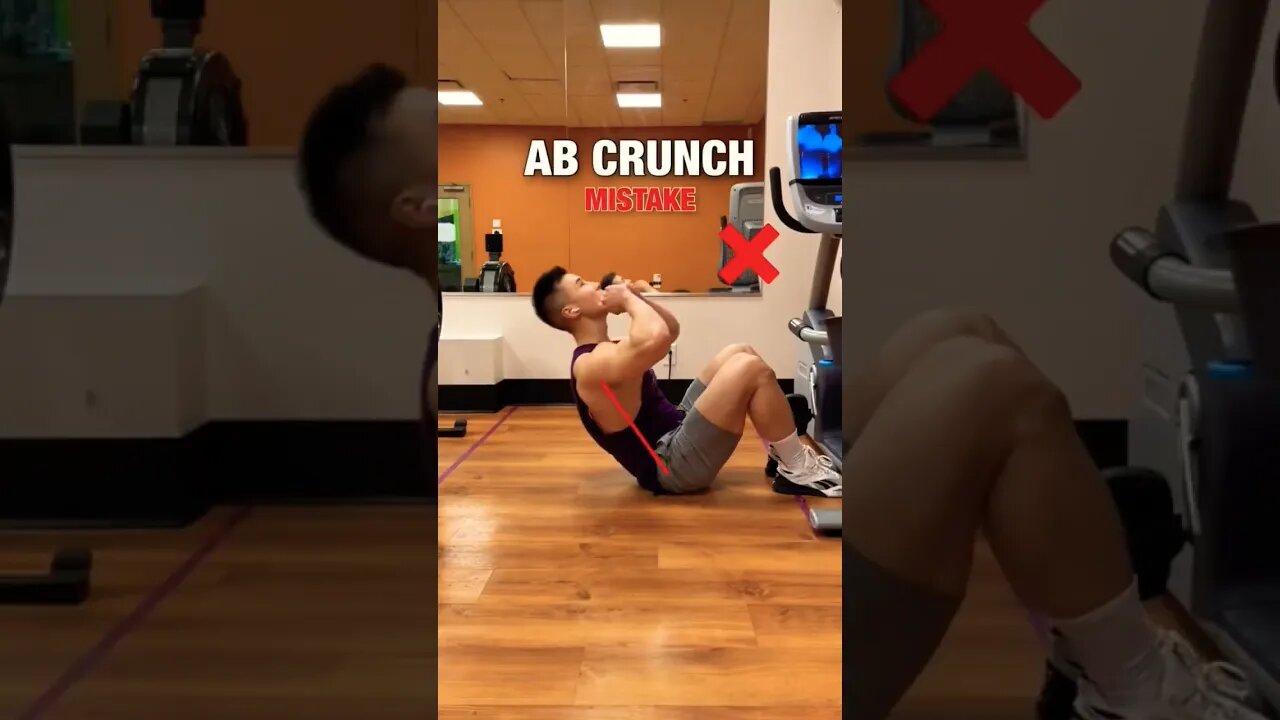 ❌ STOP DOING AB CRUNCHES LIKE THIS! #abcrunch