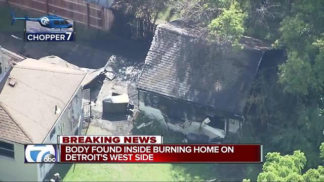 Crews find body after house fire in Detroit