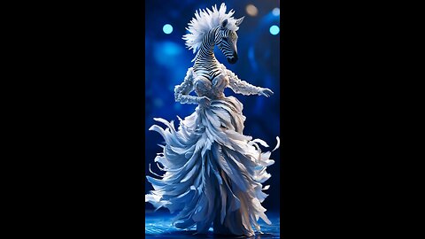 A Woman Performs a Fusion with The Zebra | Got Talent magic America AI video