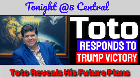 Toto OFFICIALLY RESPONDS to the TRUMP VICTORY - plus His Future Plans