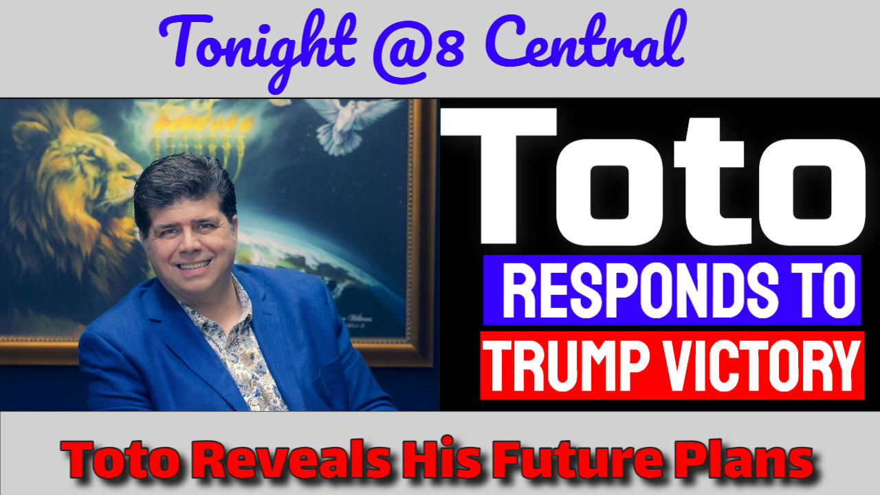 Toto OFFICIALLY RESPONDS to the TRUMP VICTORY - plus His Future Plans