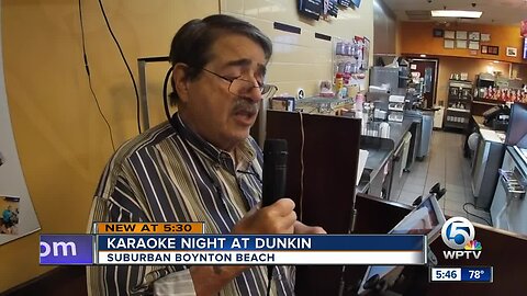 Karaoke on Tuesday becomes tradition at Dunkin' in Boynton Beach