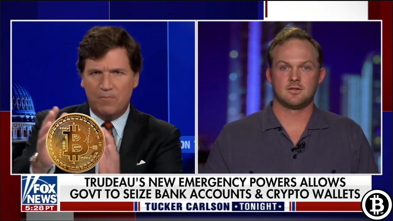 Marty Bent Orange Pills The Nation on Tucker Carlson While Freedom Truckers Receive Donated Bitcoin