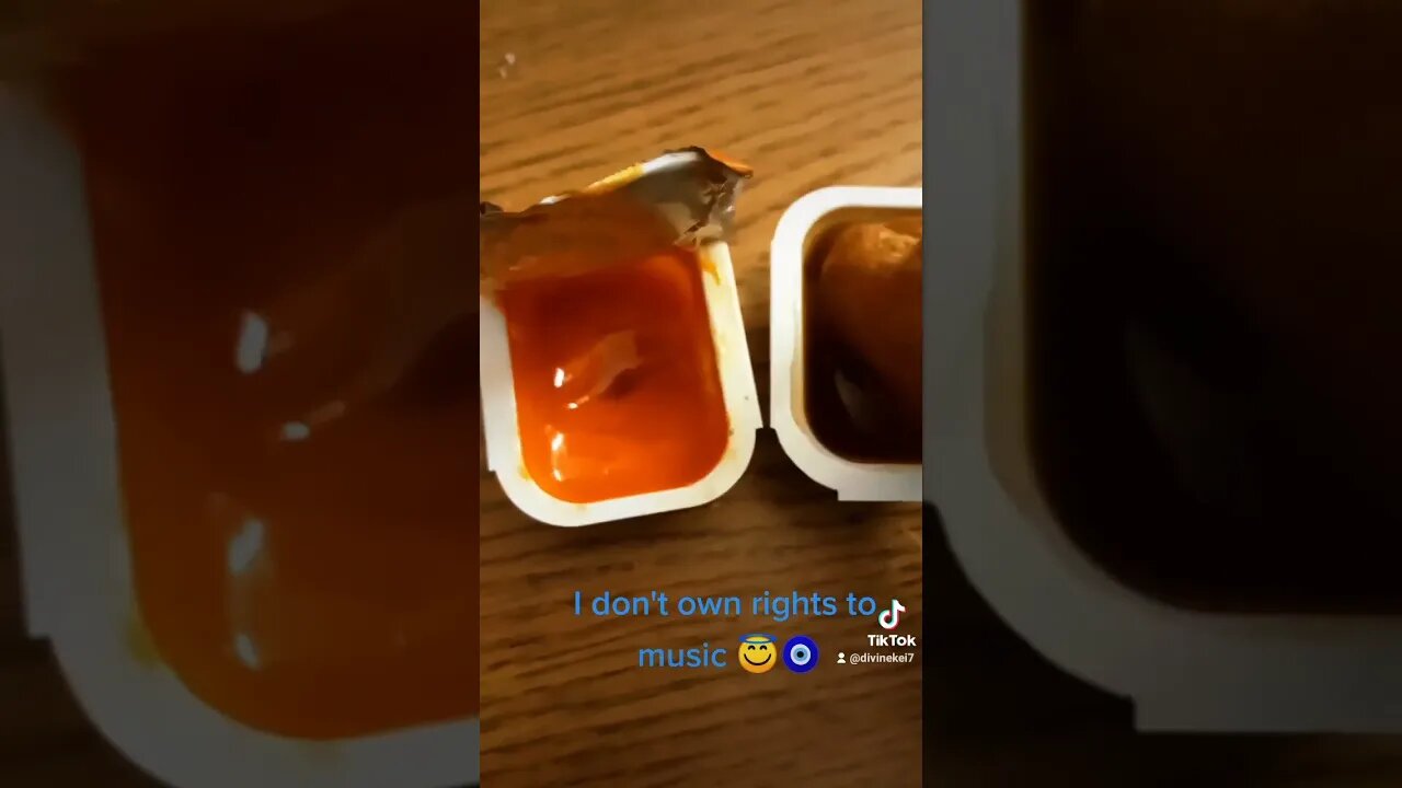 my McDonald's hack sweet and sour mixed with buffalo 🧿😇