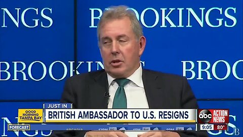UK ambassador to US quits days after leaked cables on Trump