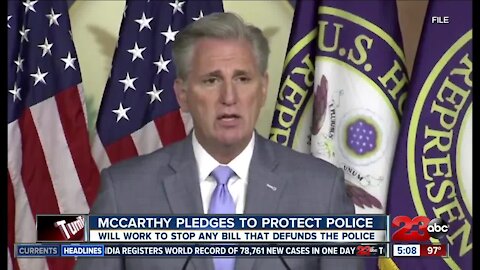 McCarthy pledges to protect police