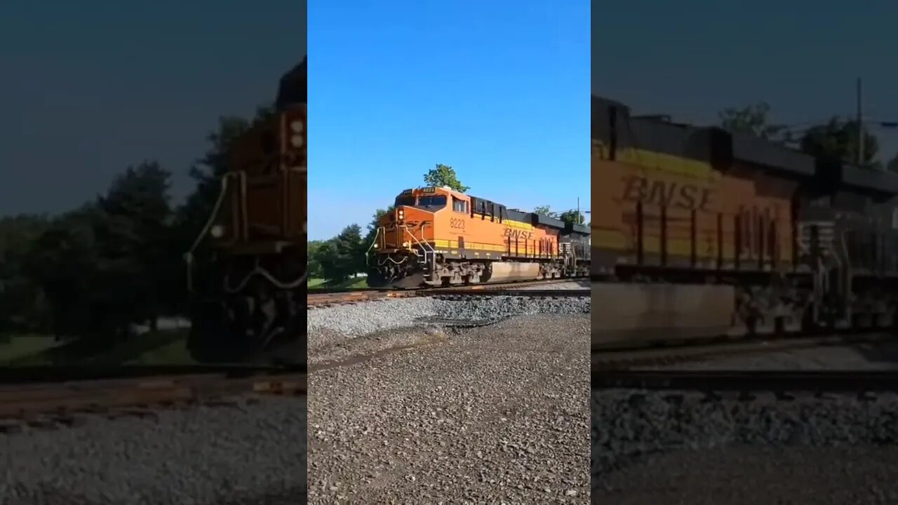 BNSF & Norfolk Southern Crossing The Diamond Good Train Horn Bucyrus Ohio #train #trainhorn #asmr