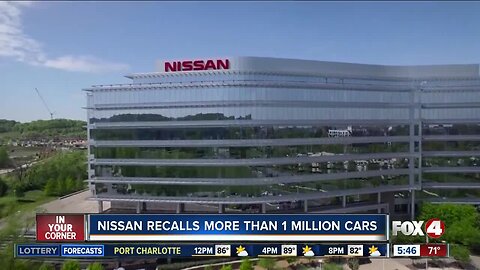 Nissan recalls 1.3M vehicles to fix backup camera display