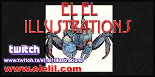 Drawing another Crab in Pastel