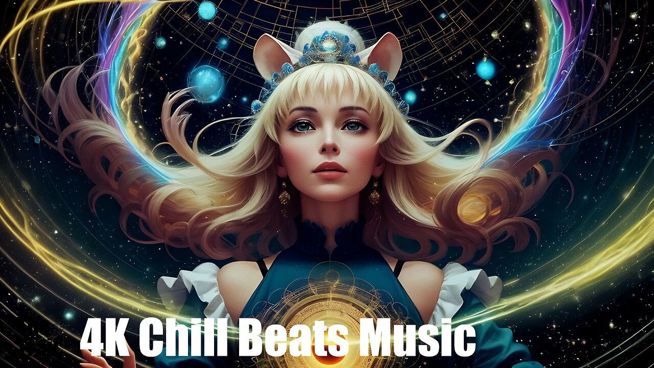 Chill Beats Music - Electronic Bubbles | (AI) Audio Reactive Alice Wonderland | Tea Party