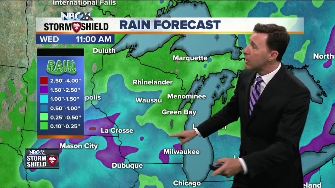 Michael Fish's NBC26 Storm Shield weather forecast