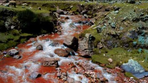 Já alguma vez viu um rio vermelho?