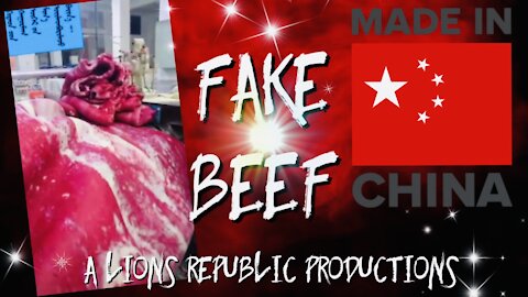 ILLEGAL FAKE BEEF CAUGHT BEING PRODUCED ON CAMERA IN PROCESSING FACTORY