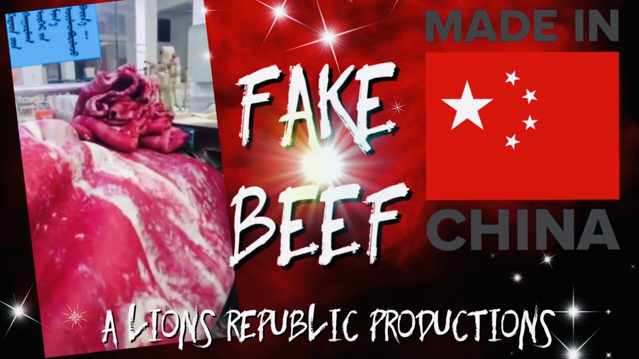 ILLEGAL FAKE BEEF CAUGHT BEING PRODUCED ON CAMERA IN PROCESSING FACTORY