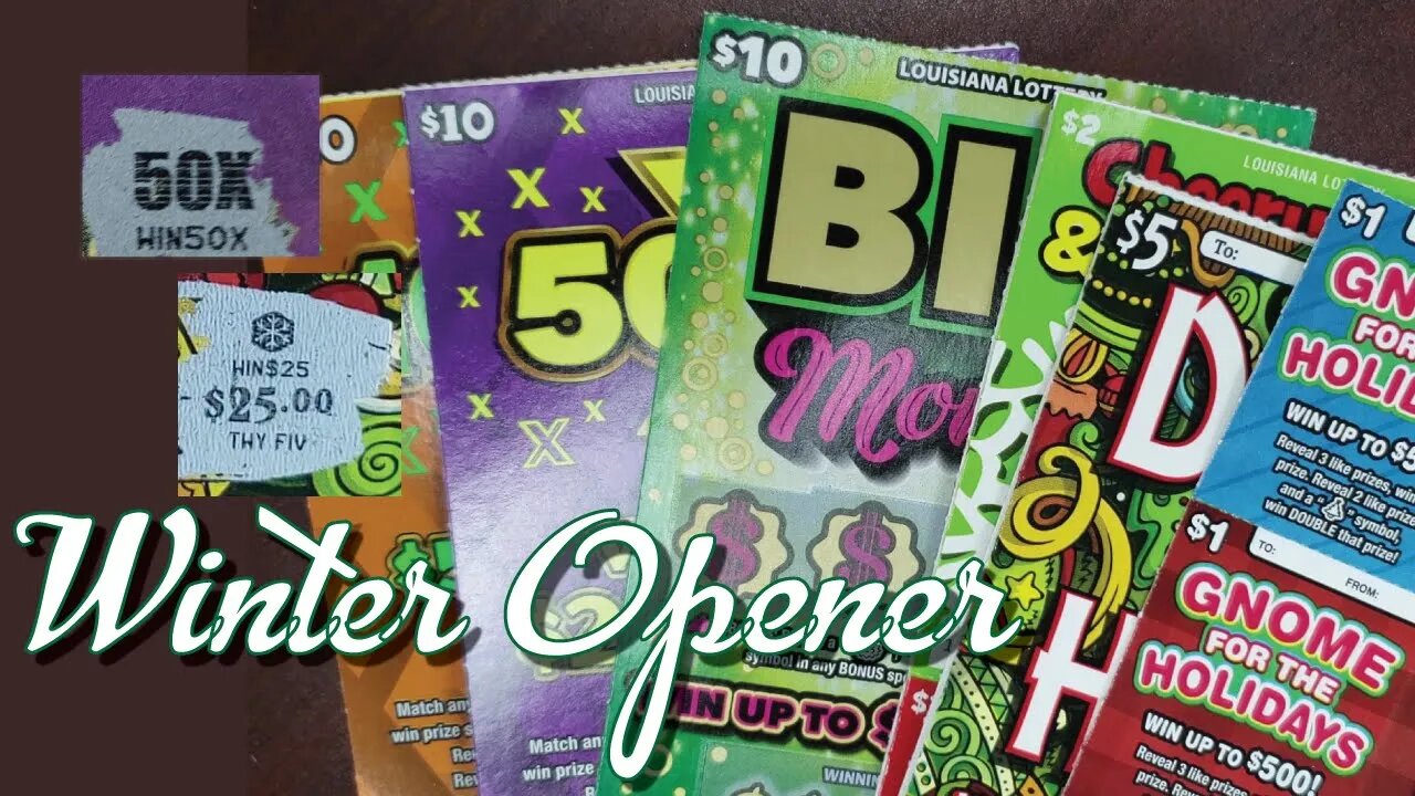 🎁 The Winter Opener Bears a gift of a💵50X💵🎁 | Buy-U Scratchers | Louisiana Lottery