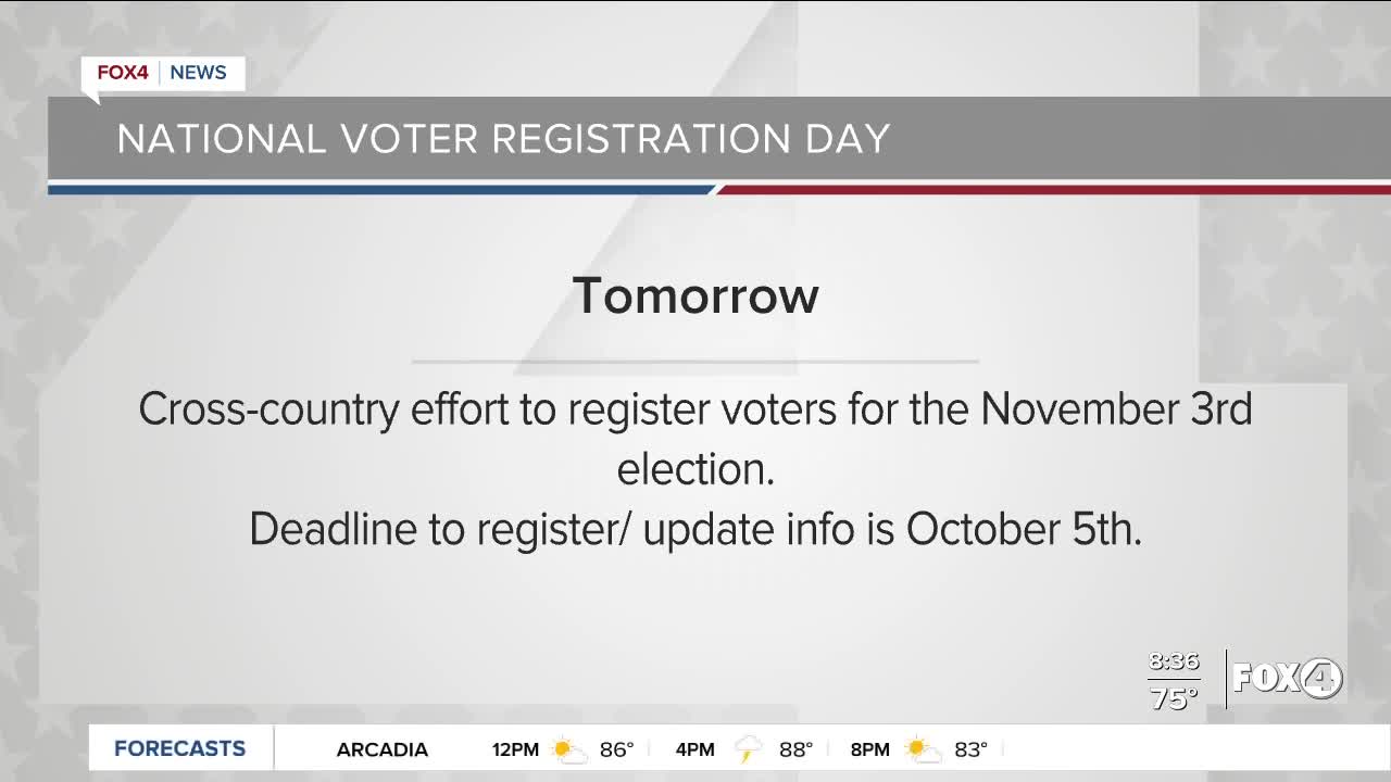 National voter registration day