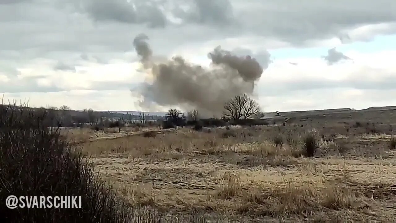 TOS 1A "Solntsepek" strikes at the fortifications of the Armed Forces of Ukraine