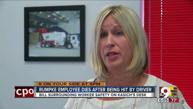 Rumpke employee dies after being hit by driver