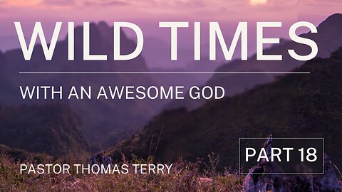 Wild Times with an Awesome God - Part 18 - Pastor Thomas Terry