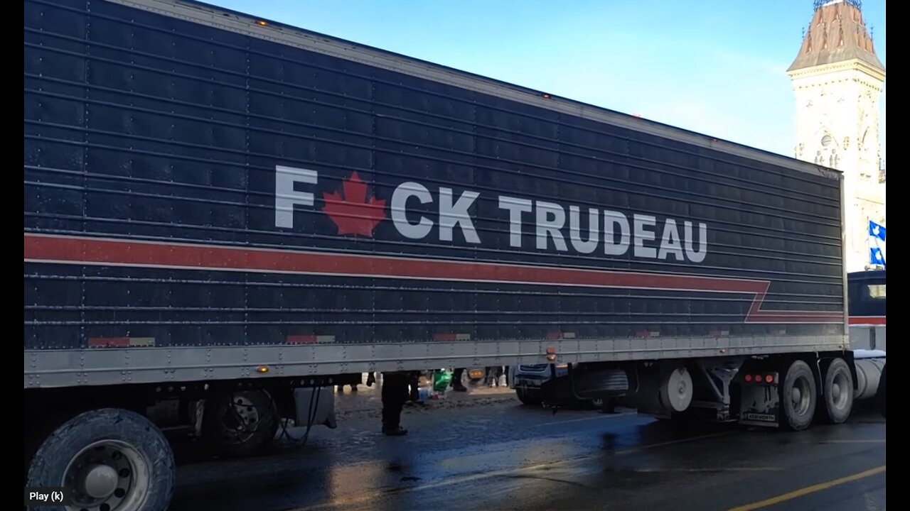 Convoy leaving Peterborough ON.