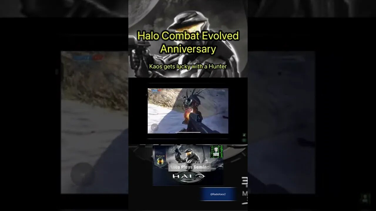 Halo: Combat Evolved Anniversary - @Kaos Nova has a very close call with a Hunter (Lekgolo)