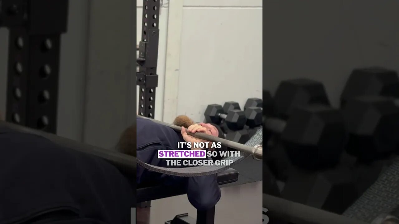 Close grip bench moves your pecs more than wide grip