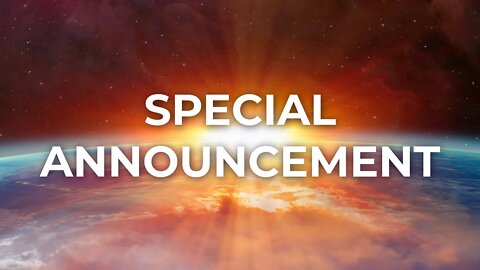 SPECIAL ANNOUNCEMENT!!