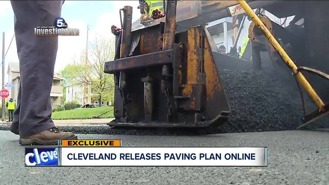 After months of asking, we've finally received the list of roads the City of Cleveland will repave