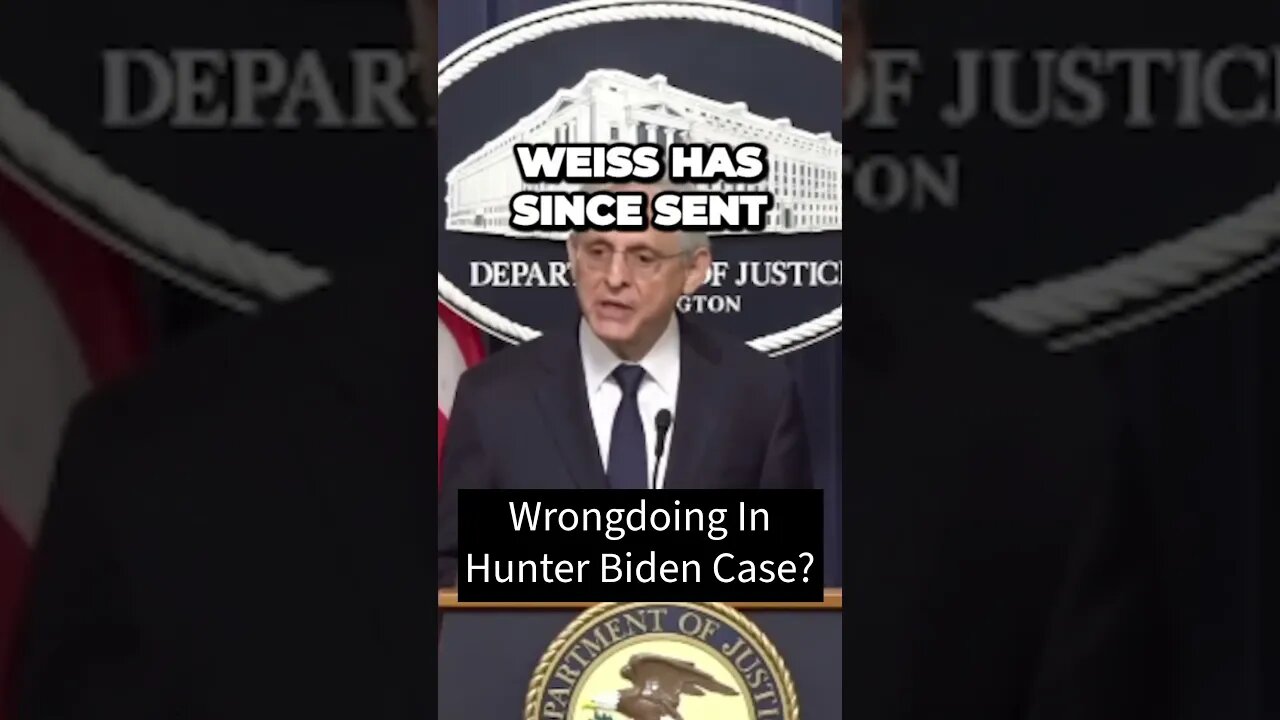 Garland Grilled on IRS Whistleblower's Claims of Wrongdoing in Hunter Biden Case