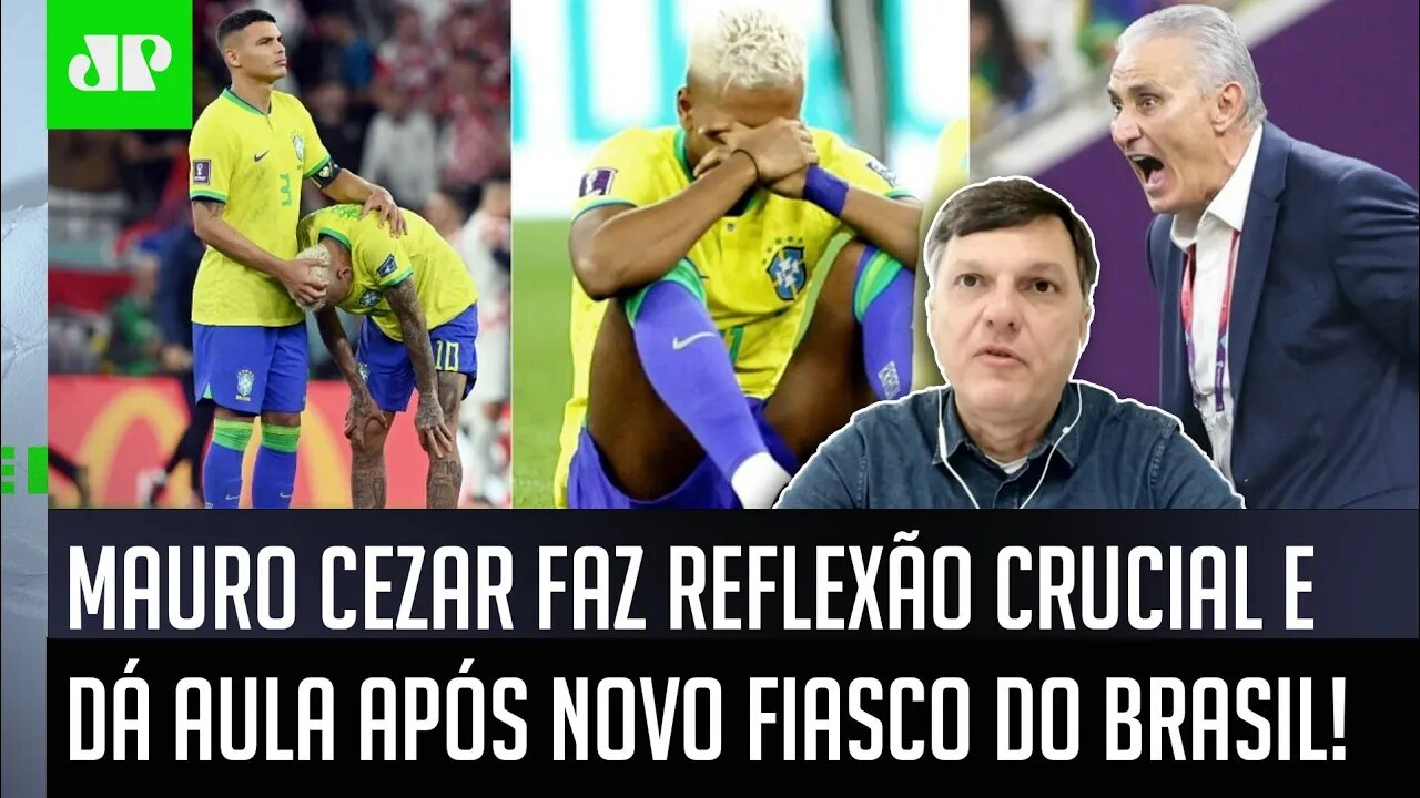 "QUANDO SERÁ que o futebol brasileiro vai APRENDER A LIÇÃO de que..." Mauro Cezar DÁ AULA após QUEDA