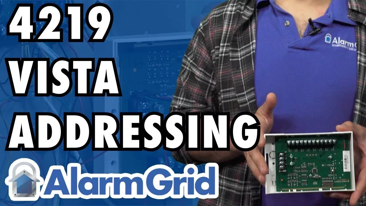 Addressing a 4219 Zone Expander on a VISTA Alarm System