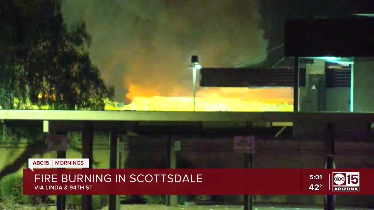 Trash trucks catch fire in Scottsdale