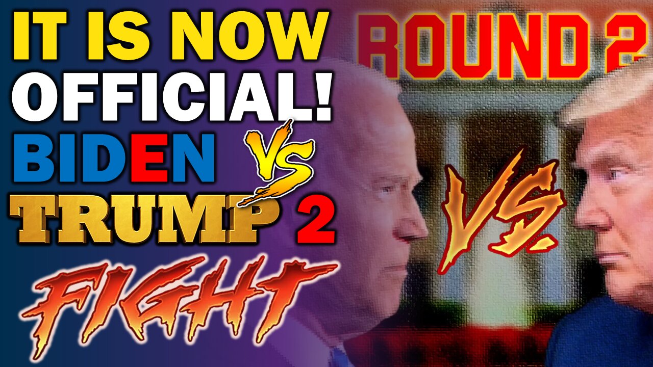 Let's get ready to mumble!!! After winning enough delegates, it is now officially Biden vs Trump 2.