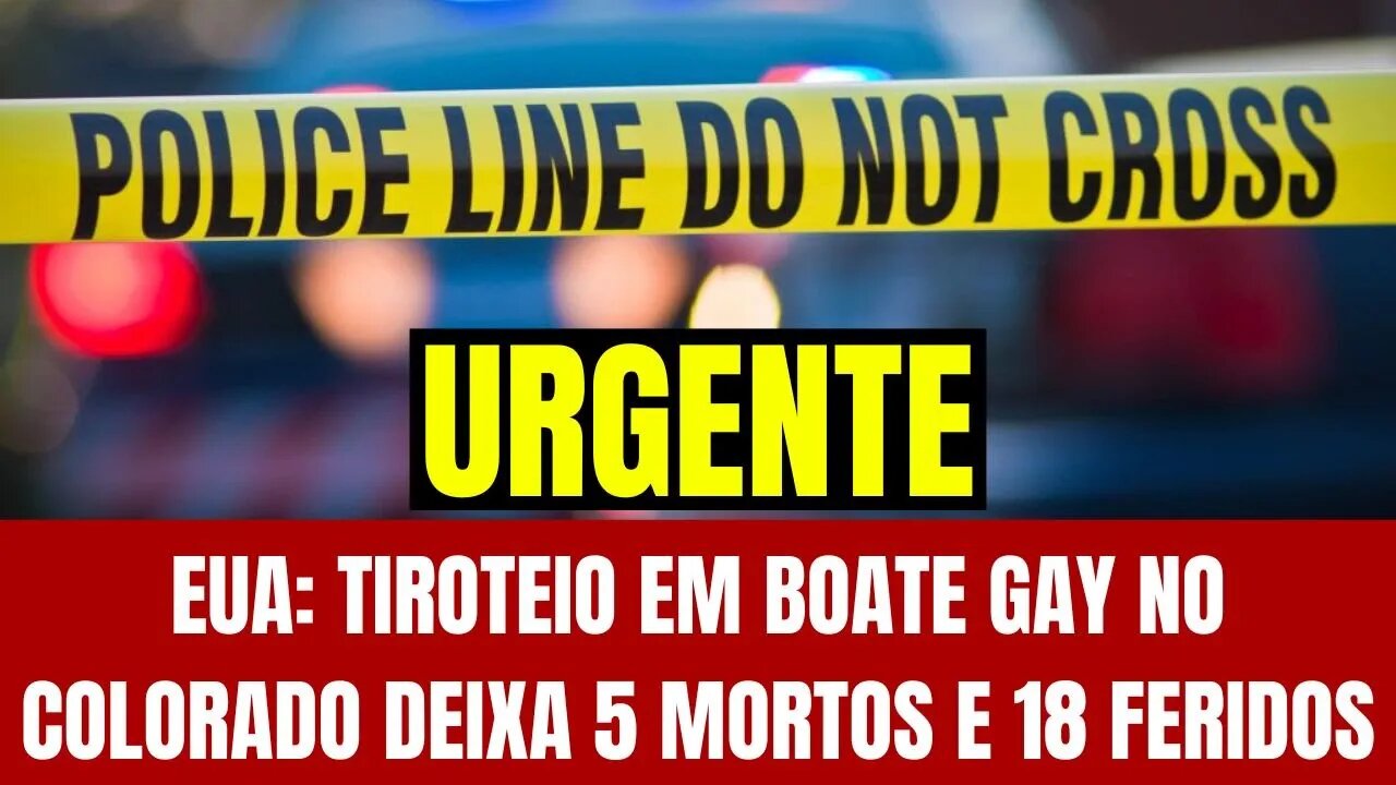 EUA: TIROTEIO EM BOATE GAY NO COLORADO DEIXA 5 MORTOS E 18 FERIDOS