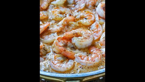 Creamy Buttered Shrimp (Keto Diet)