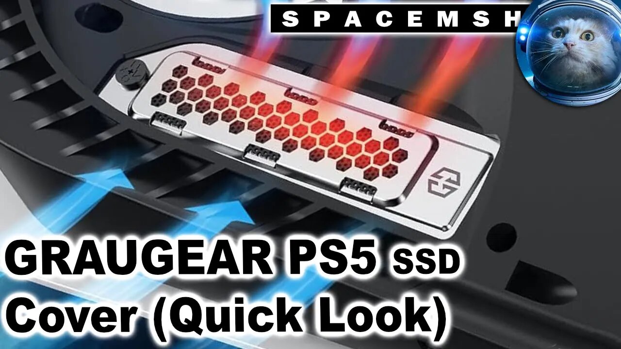 GRAUGEAR PS5 SSD Heatsink Cover Set Quick Look and Installation