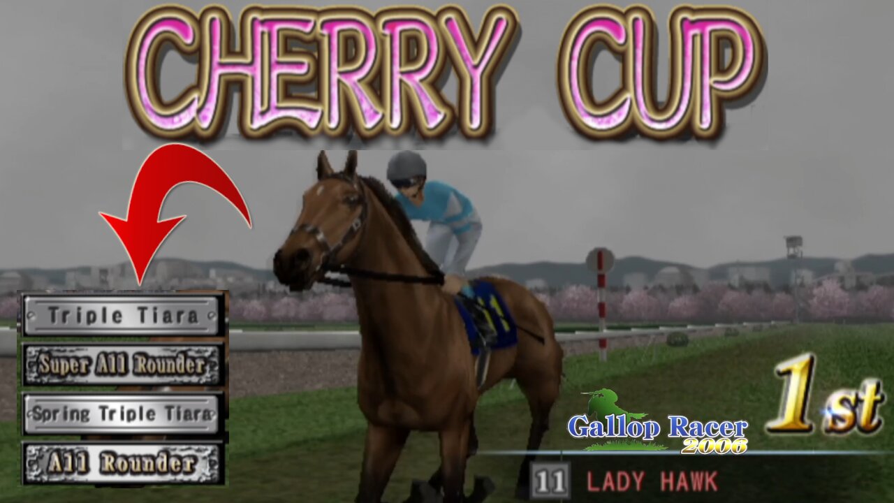 Hawk Lady wins two new Horse Titles - Gallop Racer 2006