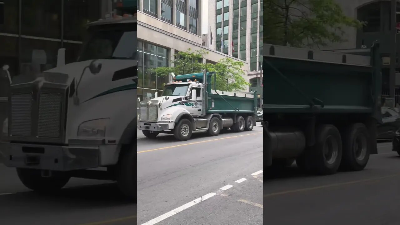 Truck passing McGill Street
