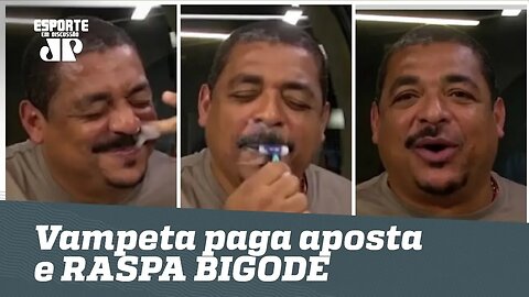 VAMPETA paga aposta e RASPA BIGODE após vice do Corinthians!