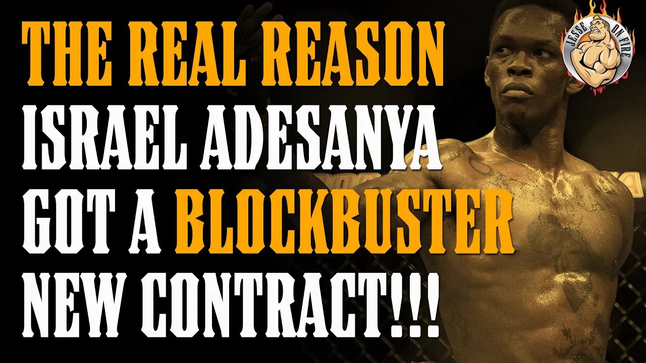 The REAL REASON Israel Adesanya Signed a BLOCKBUSTER Deal w the UFC!!