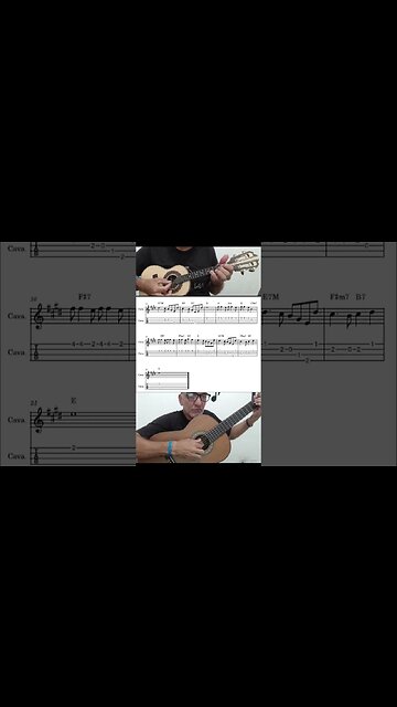 La Vien Rose - Partitura para Cavaquinho e Violão #shorts