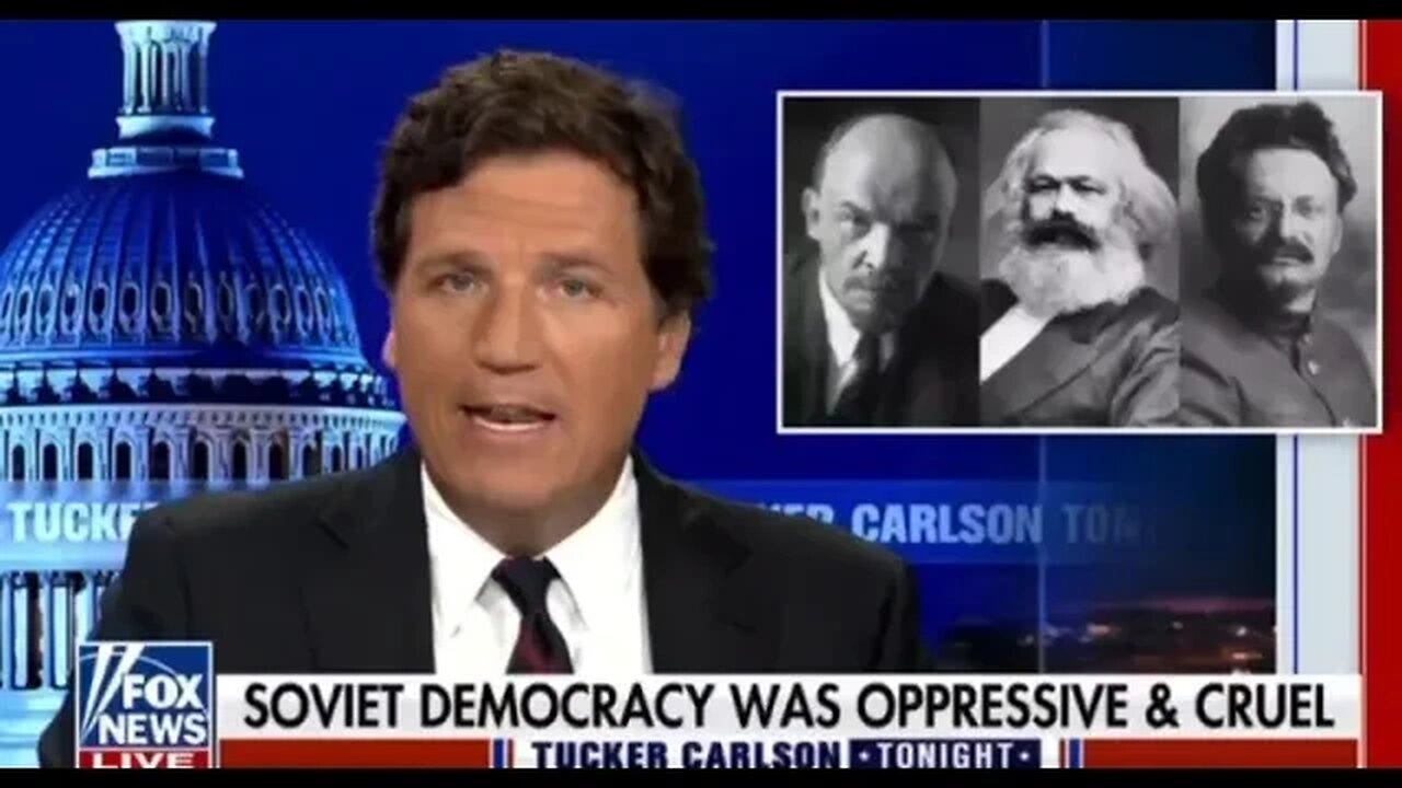 Tucker Carlson 1917 = communismTrotsky, Lenin, Marx were Jewish too.