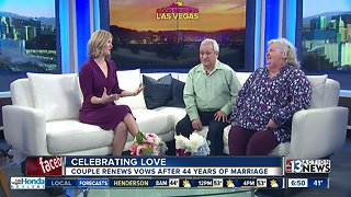 Couple renews vows on Valentine's Day after 44 years married