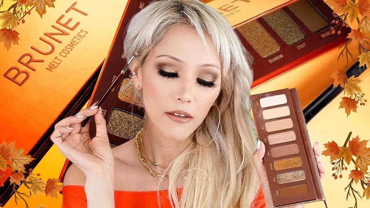 FALL BROWN EYESHADOW TUTORIAL 2022 | MELT BRUNET PALETTE | FALL MAKEUP LOOKS | TOP EYESHADOW PALETTE