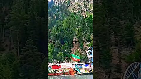 PTI Flag in Sawat, Mahudand Lake