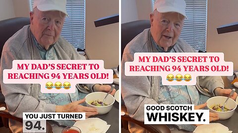 94-year-old dad reveals his secrets to staying youthful