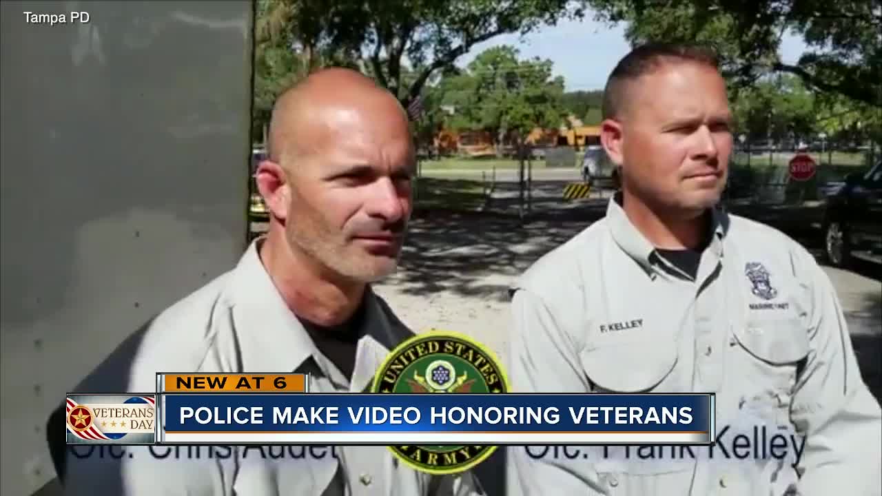 Tampa police pay tribute to veterans with powerful music video