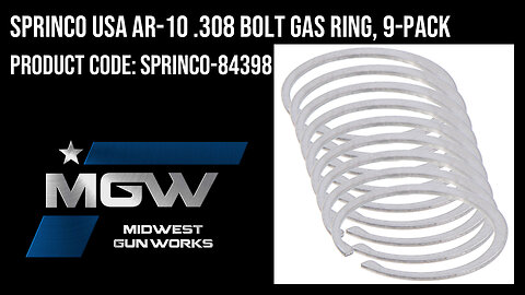 Sprinco USA AR-10 .308 Bolt Gas Ring, 9-Pack - SPRINCO-84398