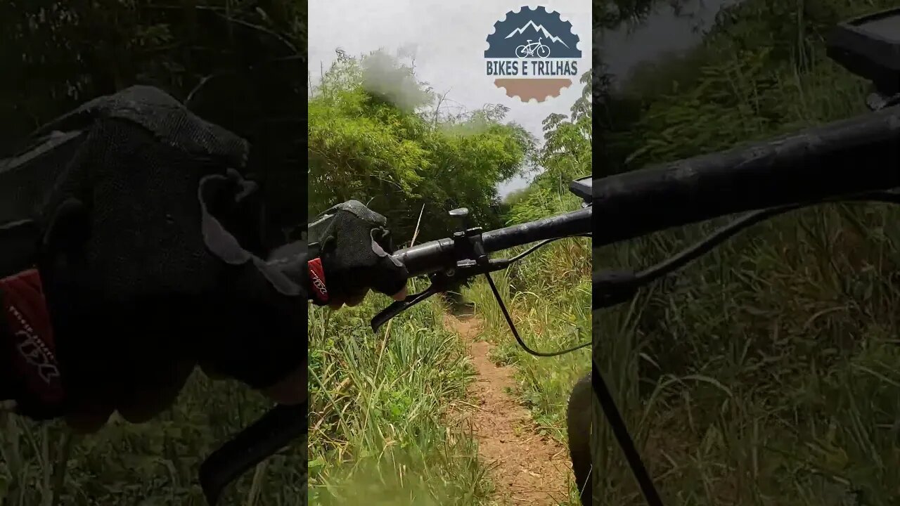 Não é só pedalando que se enfrenta as trilhas - BIKES E TRILHAS #shorts #bike #trilha